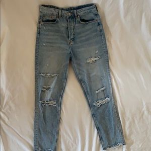 H&M Light Wash Boyfriend Jeans
